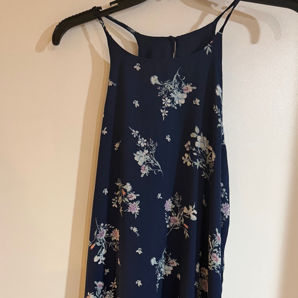 Floral Navy Blue Dress